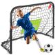 8. SET OF 2 METAL GOALS WITH NET, BALL, PUMP 60X45X24CM ENERO
