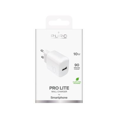 2. Puro PROLITE 10W USB-A Wall Charger - White