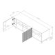 2. TV cabinet PAFOS 150x40x52 white matt