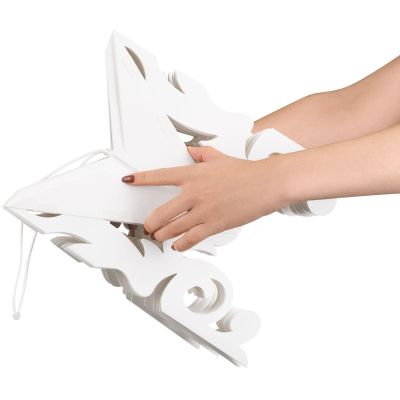 4. PAPER DECORATION SNOWFLAKE DIA. 64 CM WHITE
