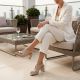 7. Women's beige Jezzi RMR25112-3 block heel sandals with bow