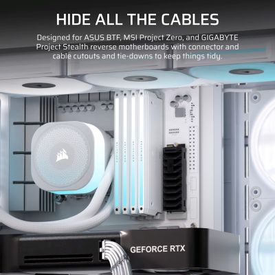 8. Corsair FRAME 4500X LX-R RGB Tempered Glass Mid-Tower Case, White