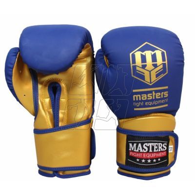 15. Masters Boxing Gloves RPU-COLOR/GOLD 10 oz 01439-0210