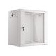 11. Lanberg WF01-6412-10S Rack Cabinet (12U; 635mm / 600mm / 450mm; wall-mounted; Glass; 19''; gray)