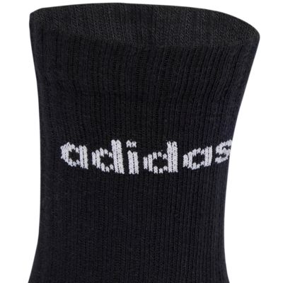 7. adidas Linear Crew Socks Cushioned 6 Pair Pack black JL6094