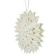 9. DECORATIVE STAR SNOWFLAKE HANGING PAPER 50CM WHITE