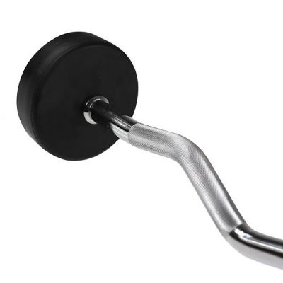 21. Rubber-coated barbell/curl bar HMS GSL-50 50 kg