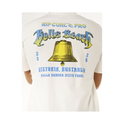 4. Men's RIP CURL Bells Pro 26 Bell Logo Tee White