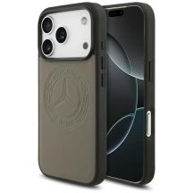 Mercedes Leather Vintage Logo MagSafe Case for iPhone 17 Pro - Beige