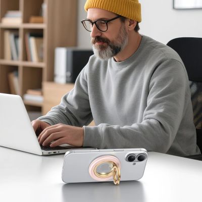 13. Tech-Protect MMR700 Lamano MagSafe Magnetic Phone Holder - Rose Gold