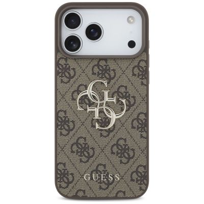 3. Guess 4G Big Logo Case for iPhone 17 Pro Max - Brown
