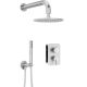 Concealed shower set with mixing box - with shower head