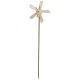 4. DECORATIVE LADYBUG ON A PIKE WITH A PINWHEEL, BEIGE