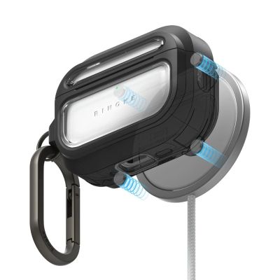 2. Ringke UX Magnetic Case for AirPods Pro 3 - Black and Clear