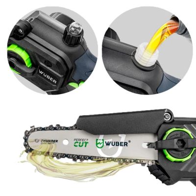 4. 21 V Cordless Chainsaw, 5 m/s, W37007 WUBER