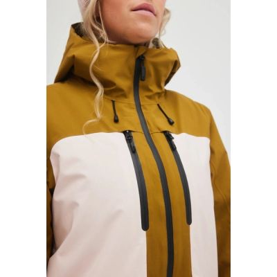 4. O'neill women's winter sports jacket snowboard ski GTX RECCO pink brown