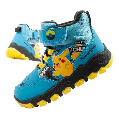 Leomil Pokemon children's winter ankle boots, insulated, waterproof, blue
