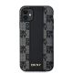 3. DKNY Leather Checkered Mono Pattern MagSafe Case for iPhone 11 / Xr - Black
