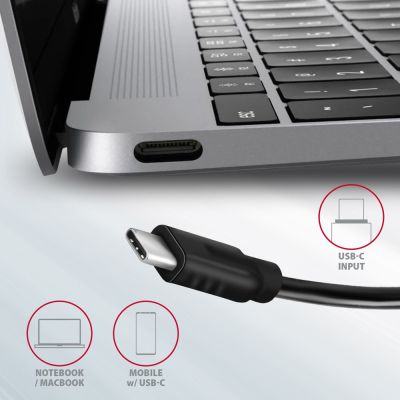 3. AXAGON HMC-5G21 USB-HUB 2x USB-A + 2x USB-C + HDMI 4K/30Hz, USB-C 3.1 - 13cm