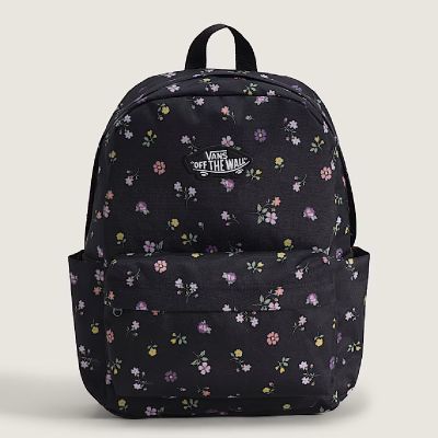 5. Vans Old Skool Classic Backpack 22L Black Floral - VN000H56HTL