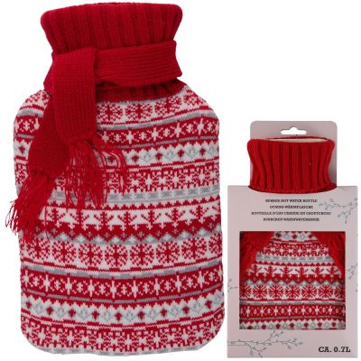 7. RUBBER HOT WATER BOTTLE IN A CASE ALPINA 0.7L NORDIC