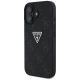 2. Guess Hot Stamp 4G Pattern Triangle Metal Logo case for iPhone 16 - black