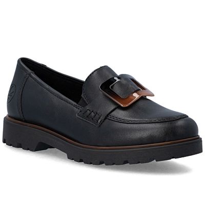 7. Women's black lords shoes Rieker 45553-00
