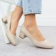 17. Beige Sergio Leone PB291 block heel pumps
