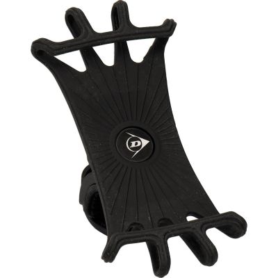 DUNLOP SILICONE BIKE PHONE HOLDER 360 ROTATING BLACK