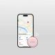 3. SBS Track My Circle Waterproof IP65 Locator Compatible with Apple Find My - Pink