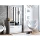 3. WARDROBE - CABINET, MIRROR, HANGER / WHITE GB1