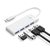 Orico PAPW4A-C3 USB Hub 4-port 4x USB-A 3.0 0.5 m - white