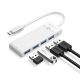 Orico PAPW4A-C3 USB Hub 4-port 4x USB-A 3.0 0.5 m - white