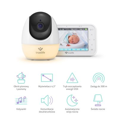 2. TrueLife NannyCam R4 Pro Baby Monitor