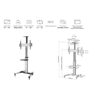 6. Equip Pagrindys 650602 TV wall mount 37' - 70'