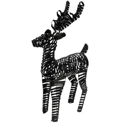 REINDEER DECORATION 60 CM 60 LED BLACK