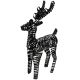 REINDEER DECORATION 60 CM 60 LED BLACK