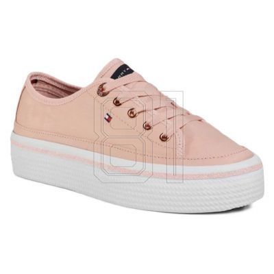 5. Tommy Hilfiger Glitter Detail Flatform Sneaker W FW0FW05013