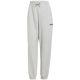2. Women's adidas Essentials Linear French Terry Cuffed Trousers Light Grey JC5953