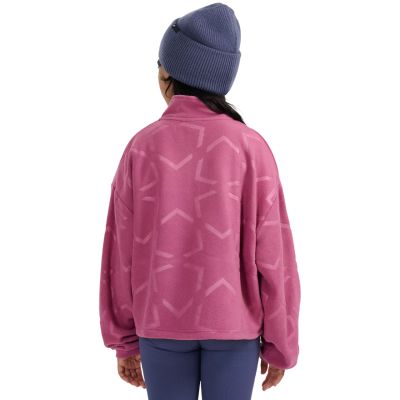 10. Fleece for girls 4F F342 dark pink 4FJWAW25TFLEF342 53A