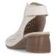 4. Women's beige leather closed sandals Remonte Rieker R8777-60