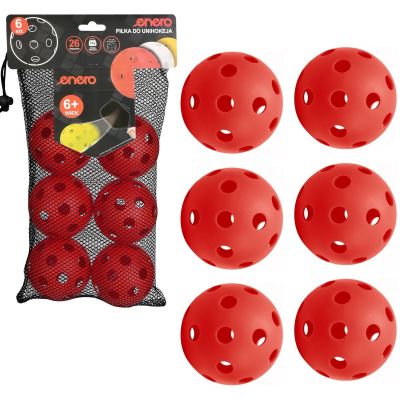 UNIHOC MATCH BALL RED ENERO 6 PCS