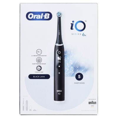 14. BRAUN ORAL-B ELECTRIC TOOTHBRUSH IO 6N BLACK ONYX black