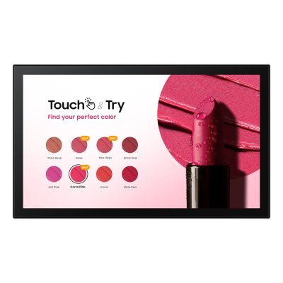 Samsung QB13C-T Flat Panel Digital Signage 33 cm (13") LCD Wi-Fi 500 cd/m2 Full HD Black Touchscreen Tizen 7.0 16/7