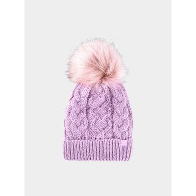 Girls' winter hat 4F Junior 4FJWAW24ACAPF421-52S