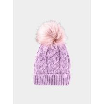 Girls' winter hat 4F Junior 4FJWAW24ACAPF421-52S