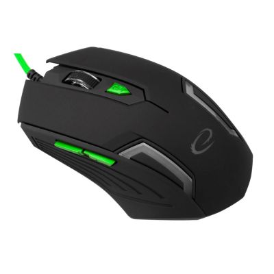 6. Esperanza Fighter EGM205G computer mouse (optical; 2400 DPI; black)