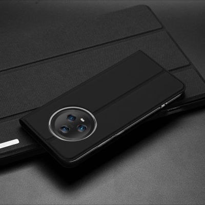 13. Dux Ducis Skin Pro case for Honor Magic5 flip cover card wallet stand black