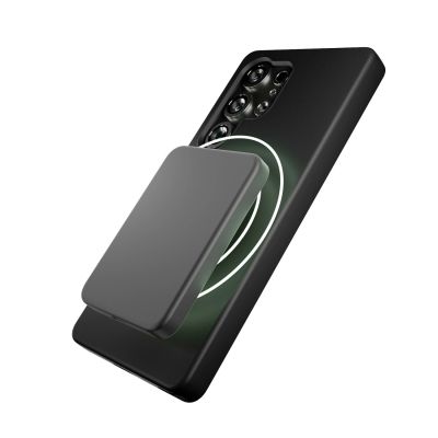 6. Puro Icon Mag Silicone Case with MagSafe for Samsung Galaxy S25 Ultra - Black