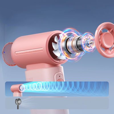 8. Jisulife Handheld Fan Life9 3600mAh Portable Mini Blower USB Fan - Pink